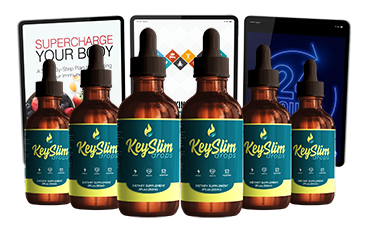 KeySlim Drops supplement bottle — official product image